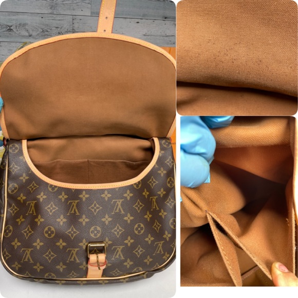 ✅Authentic ✅LOUIS VUITTON Saumur 35 Crossbody - Picture 14 of 16